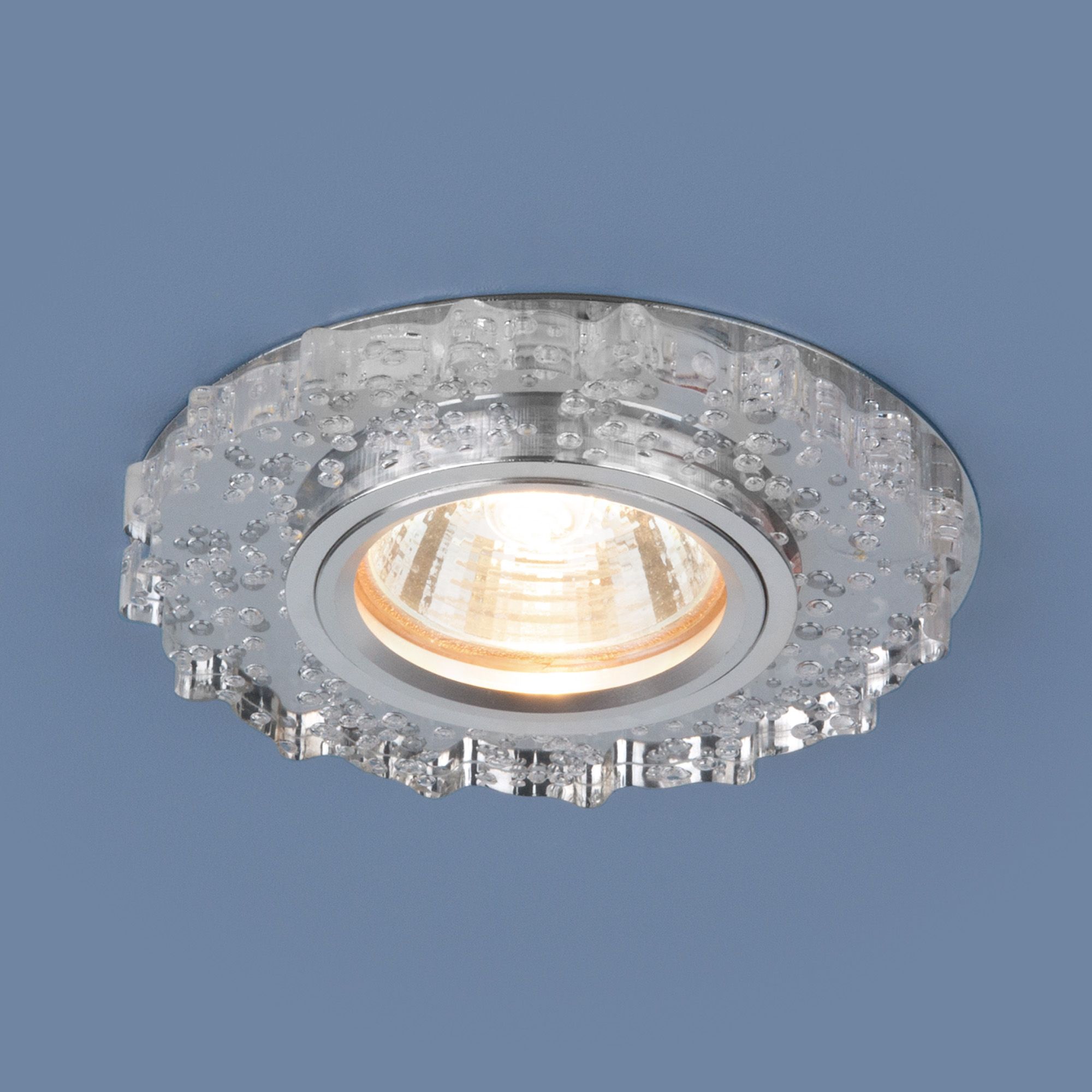 Встраиваемый потолочный светильник с LED подсветкой 2202 MR16 CL прозрачный