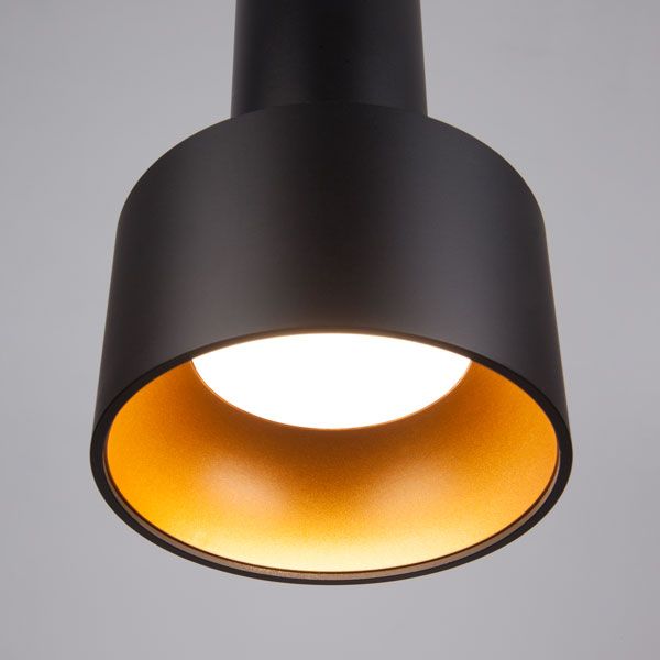 Накладной потолочный светодиодный светильник 50134/1 LED черный/золото