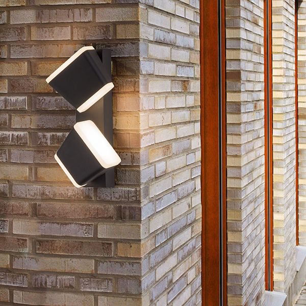 BELL черный уличный настенный светодиодный светильник 1522 TECHNO LED