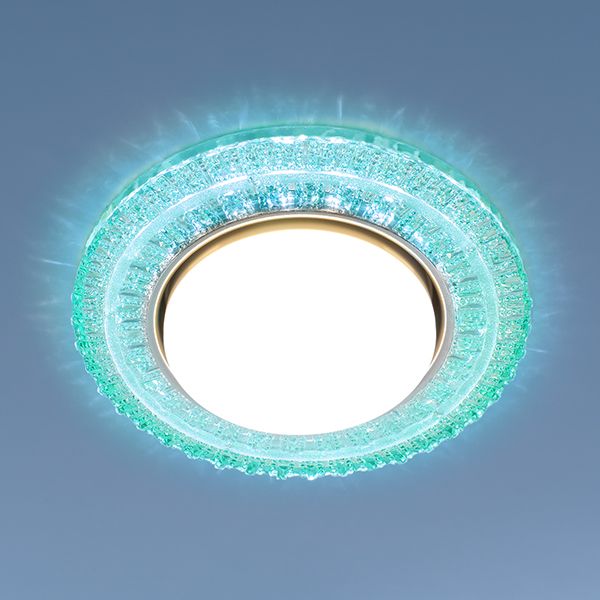 Встраиваемый точечный светильник с LED подсветкой 3028 GX53 TF тиффани