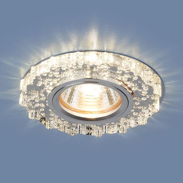 Встраиваемый потолочный светильник с LED подсветкой 2202 MR16 CL прозрачный