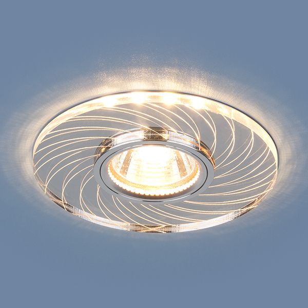 Встраиваемый потолочный светильник с LED подсветкой 2203 MR16 CL прозрачный
