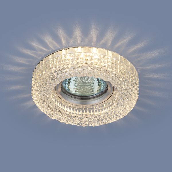 Встраиваемый потолочный светильник с LED подсветкой 2213 MR16 CL прозрачный