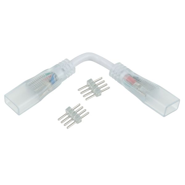 Аксессуары для светодиодной ленты Переходник для ленты угловой RGB 220V 5050 (10 шт.)