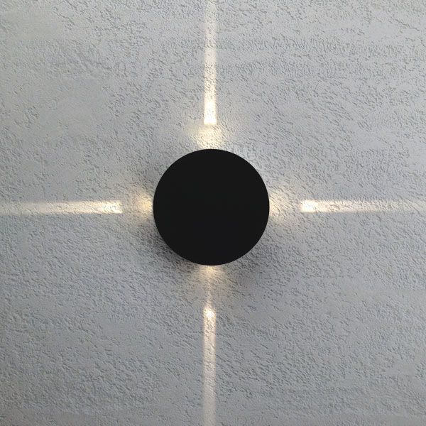 BEAM черный уличный настенный светодиодный светильник 1545 TECHNO LED