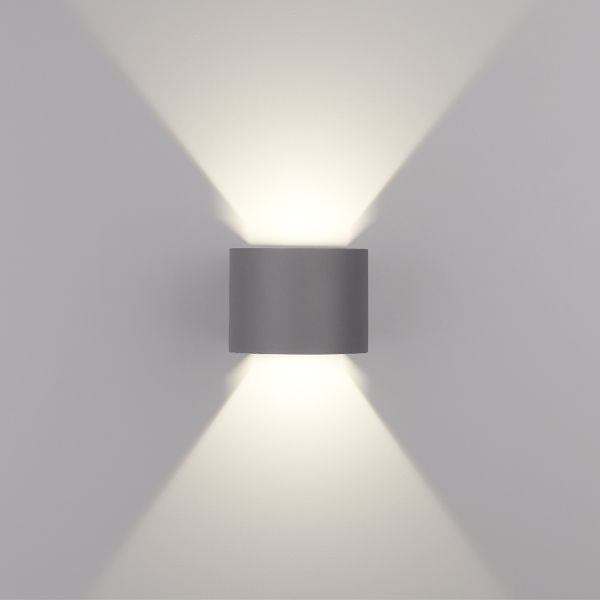 BLADE серый уличный настенный светодиодный светильник 1518 TECHNO LED