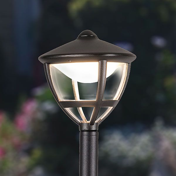 Gala F черный уличный светодиодный светильник на столбе GL LED 3001F