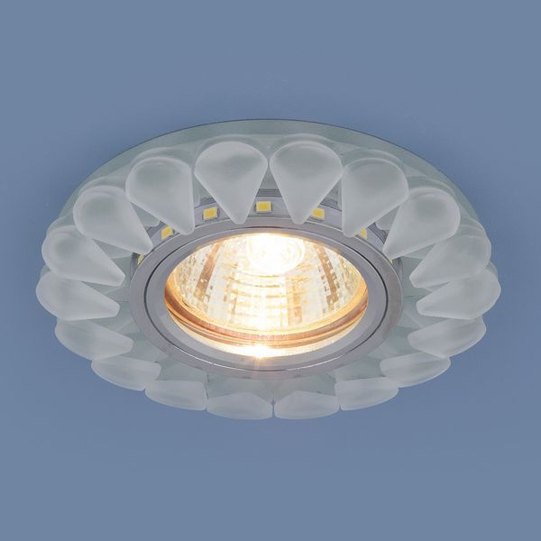 Встраиваемый потолочный светильник с LED подсветкой 2210 MR16 Matt Ice матовый лед