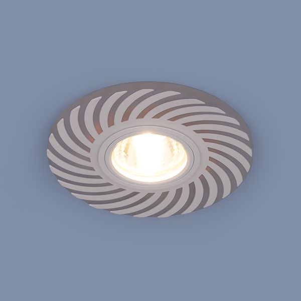 Встраиваемый точечный светильник с LED подсветкой 2215 MR16 WH белый