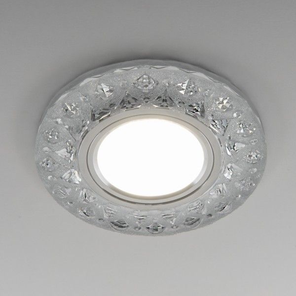 Встраиваемый точечный светильник с LED подсветкой 2222 MR16 CL прозрачный