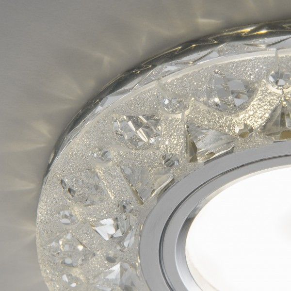 Встраиваемый точечный светильник с LED подсветкой 2222 MR16 CL прозрачный