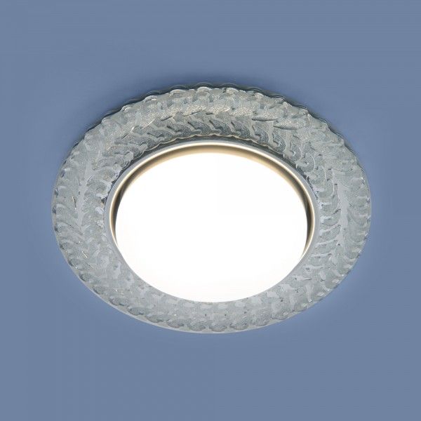 Встраиваемый точечный светильник с LED подсветкой 3027 GX53 CL прозрачный
