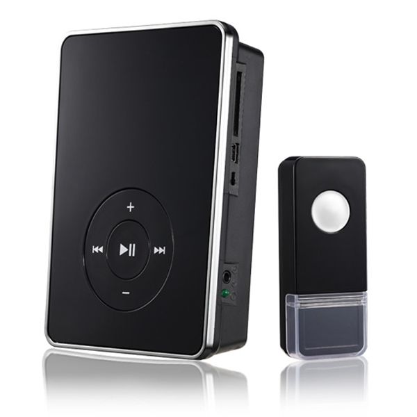 Звонок беспроводной WL MP3 16M IP44 Черный DBQ09M