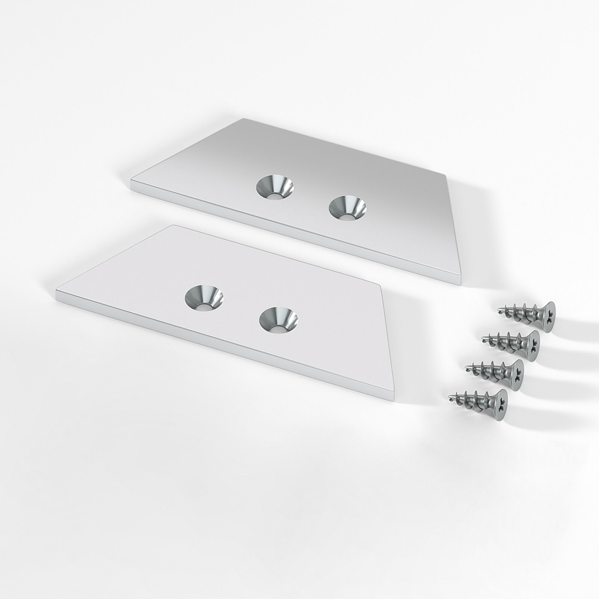 Комплект заглушек для накладного алюминиевого профиля светодиодной ленты (1 пара) ZL-2-ALP022 ZL-2-ALP022