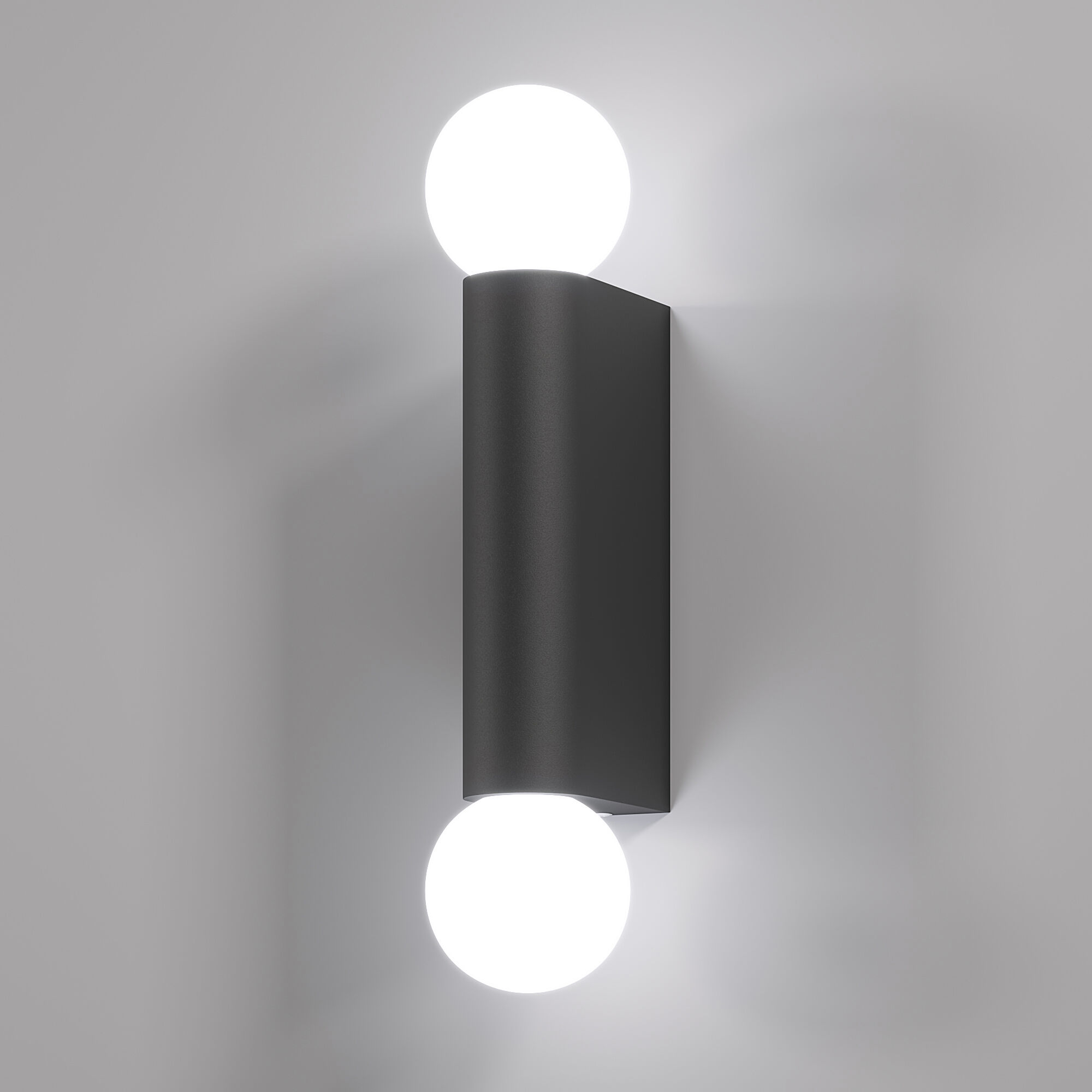 Настенный светильник со стеклянным плафонами Lily IP54 MRL 1029 черный MRL 1029