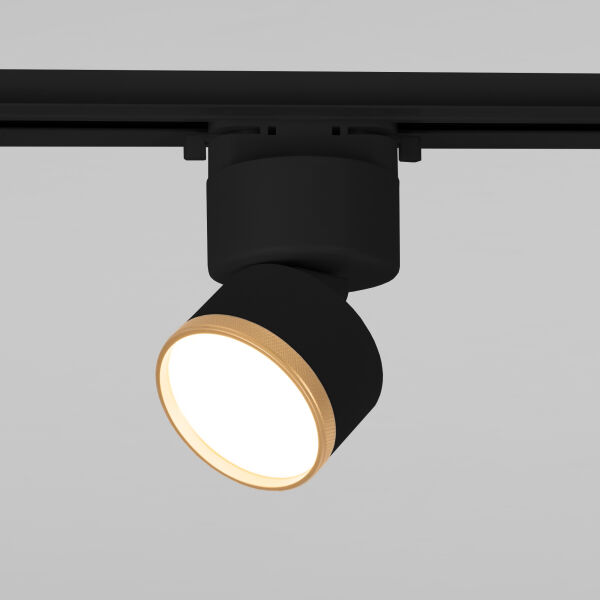 Трековый светильник для однофазного шинопровода Impact чёрный матовый/золото 10&nbsp;Вт 4200K 85514/01