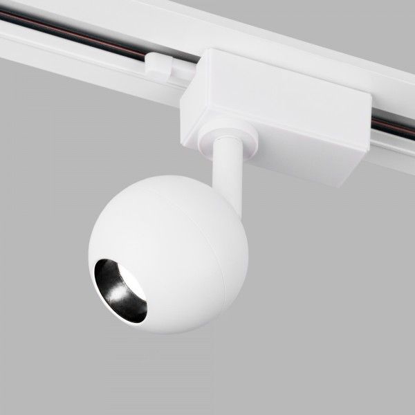 Basic System Трековый поворотный светильник Ball Белый 8W 4200K однофазный LTB76