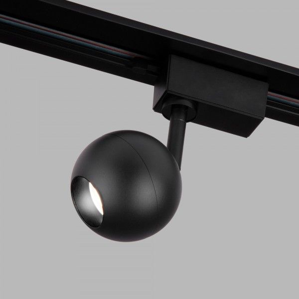 Basic System Трековый поворотный светильник Ball Черный 8W 4200K однофазный LTB76