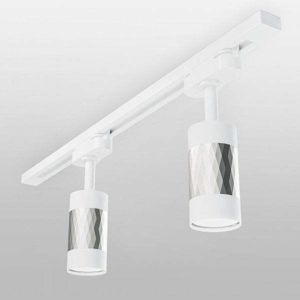 Basic System Трековый светильник GU10 Mizar (Белый/серебро) MRL 1007