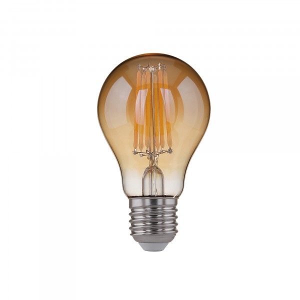 Филаментная светодиодная лампа А60 12W 3300K E27 (тонированная) BLE2710