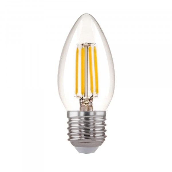 Филаментная светодиодная лампа "Свеча" C35 7W 3300K E27 (C35 прозрачный) BLE2735