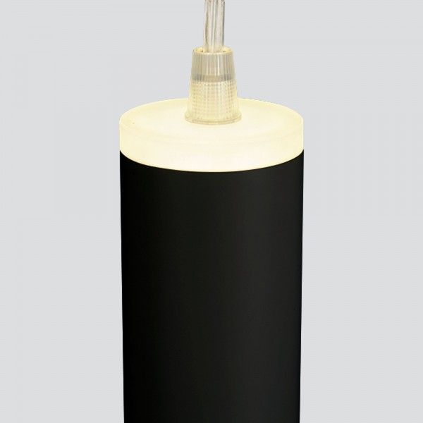 Подвесной светодиодный светильник черный матовый DLR035 12W 4200K черный матовый
