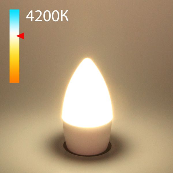 Светодиодная лампа "Свеча" C37 6W 4200K E27 BLE2737