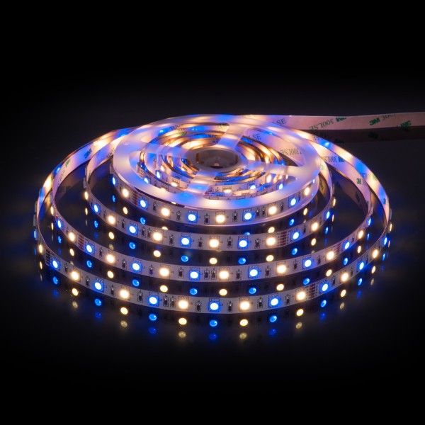 Светодиодная лента Лента светодиодная 24V 14,4W 60Led 5050+5050 IP20 MIX RGB/теплый белый, 5м