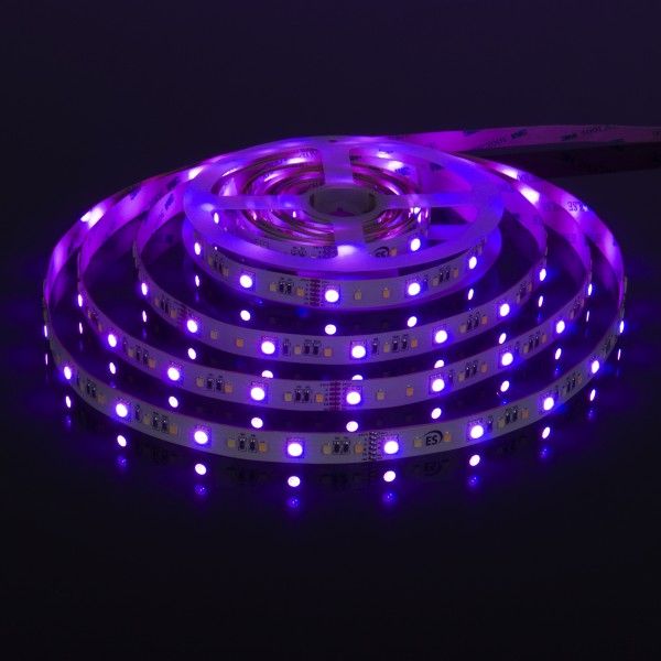 Светодиодная лента Лента светодиодная 24V 16W 90Led 5050+2835+2835 IP20 MIX RGB/теплый белый/холодный белый, 5м