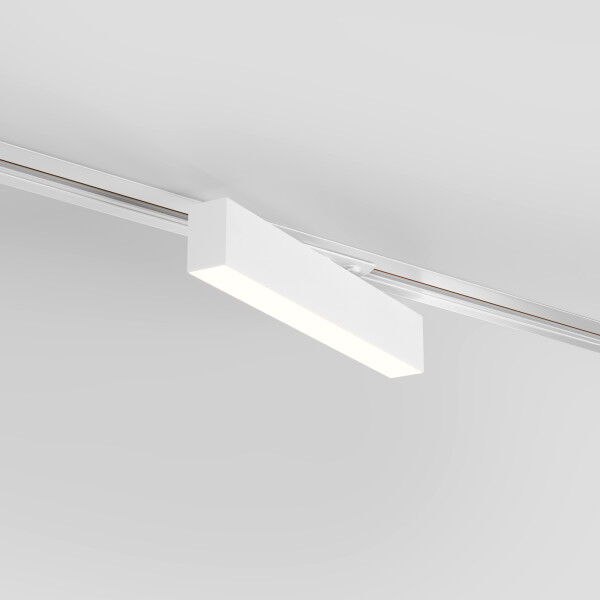 Трековый светодиодный светильник для однофазного шинопровода X-Line 10W 4200K белый матовый X-Line белый матовый 10W 4200K (LTB53) однофазный
