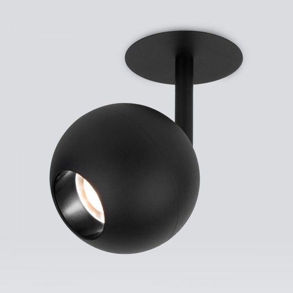 Встраиваемый поворотный светодиодный светильник Ball 12W 4200K черный 9926 LED