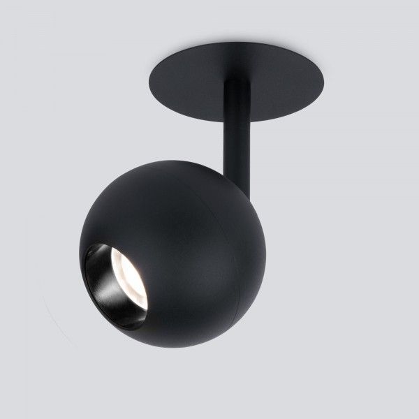 Встраиваемый поворотный светодиодный светильник Ball 8W 4200K черный 9925 LED
