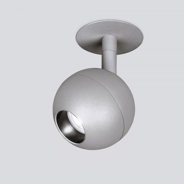 Встраиваемый поворотный светодиодный светильник Ball 8W 4200K серебро 9925 LED