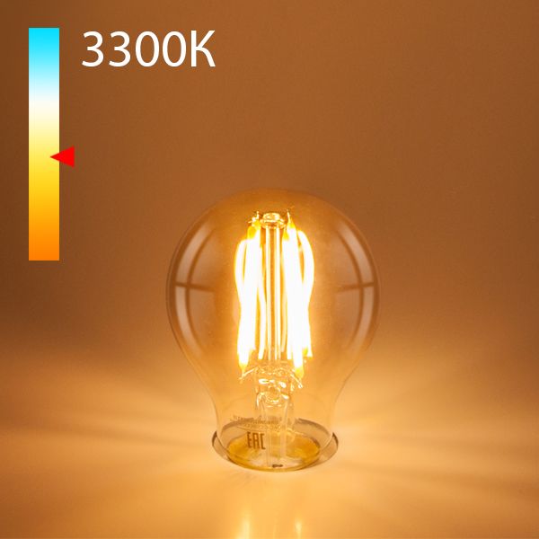 Филаментная светодиодная лампа А60 12W 3300K E27 (тонированная) BLE2710 BLE2710