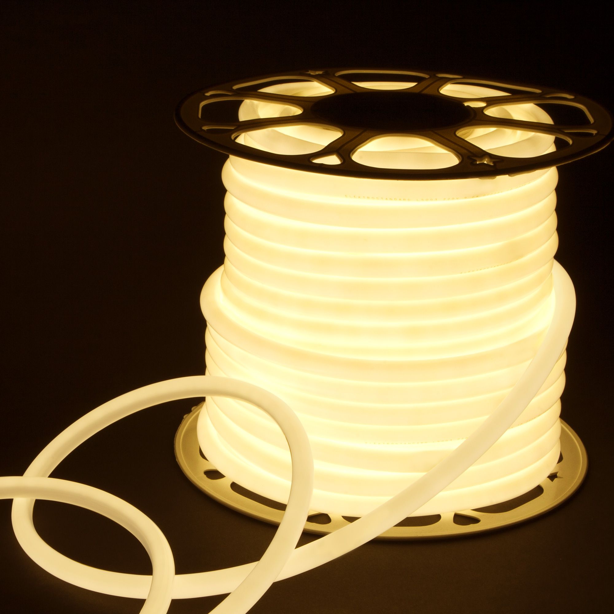 Светодиодный гибкий неон Гибкий неон 220V 9,6W 144Led 2835 IP67 круглый дневной белый, 50 м Гибкий неон 220V 9,6W 144Led 2835 IP67 круглый дневной белый, 50 м