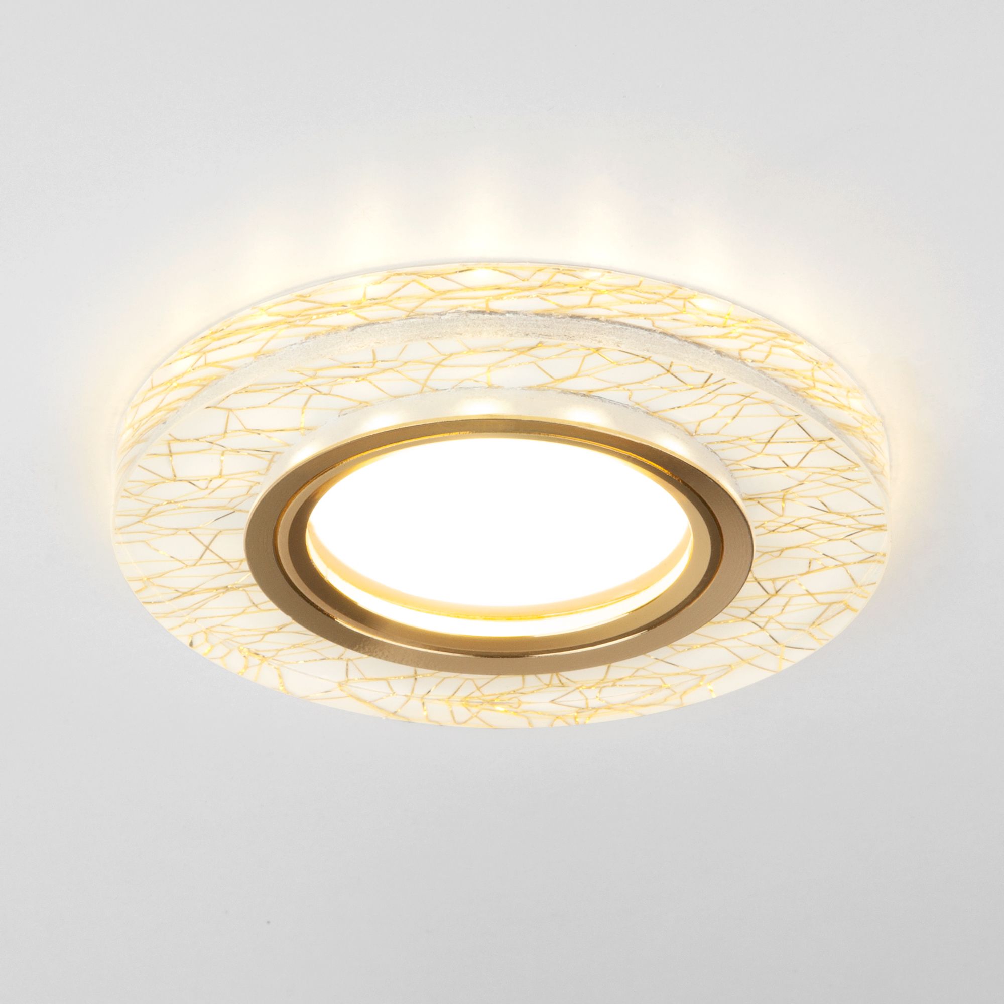 Точечный светильник светодиодный 8371 MR16 WH/GD белый/золото