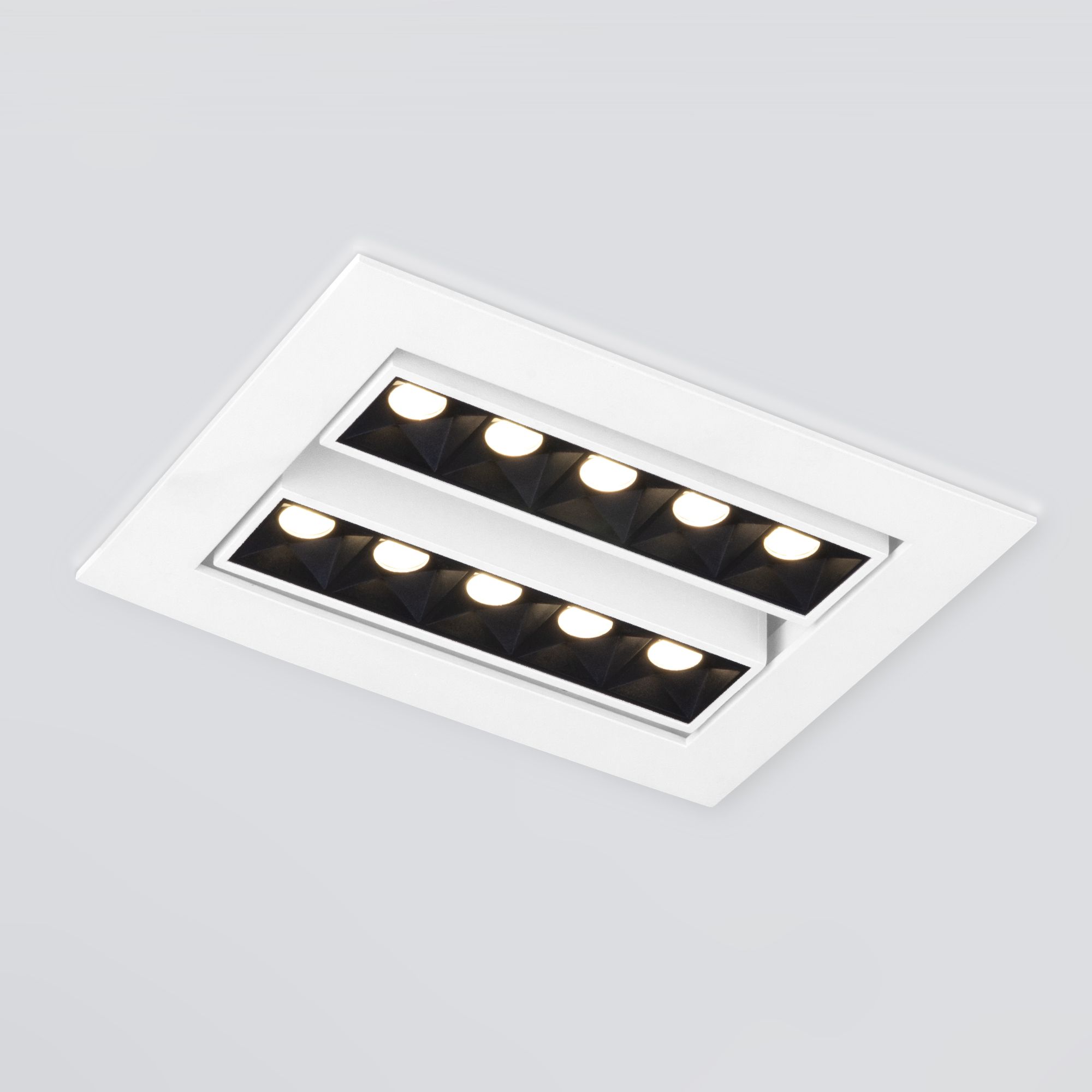 Встраиваемый точечный светодиодный светильник 9923 LED 20W 4200K белый/черный 9923 LED
