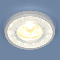 Точечный светодиодный светильник 7020 WH/SL белый/серебро