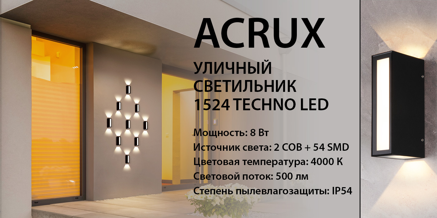 Новинка! Архитектурная светодиодная подсветка Acrux
